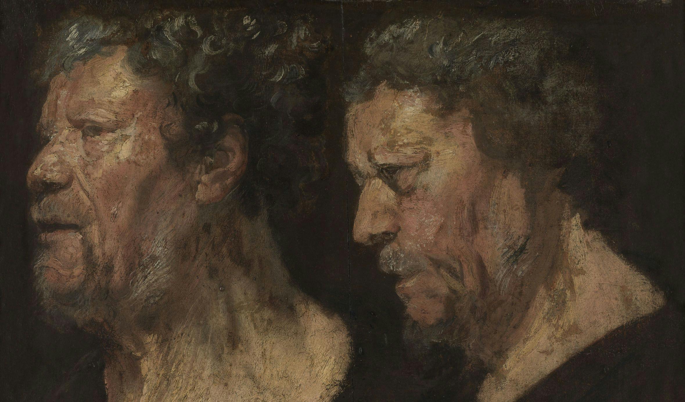 A detail of a painting by Jacob Jordaens titled Studies of the Head of Abraham Grapheus, dated 1621.